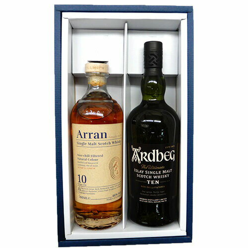 Arran シングルモルトウイスキー セット アラン モルト 10年 グラス付きセット 700ml シングルモルト