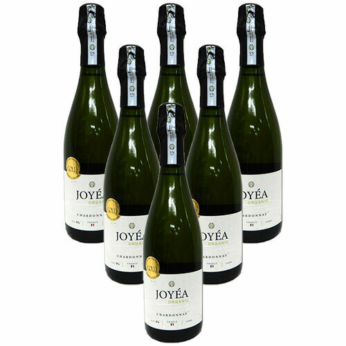 楽天なんでも酒店ジョエア・オーガニック・スパークリング・シャルドネ 発砲 750ml×6本　ワインテイスト飲料（アルコール度数0.1％未満）　フランス　金賞受賞