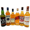 ウイスキー飲み比べ6本セット VAT69 クレイモア ティーチャーズ ジョニ赤 ベルUJ デュワーズ