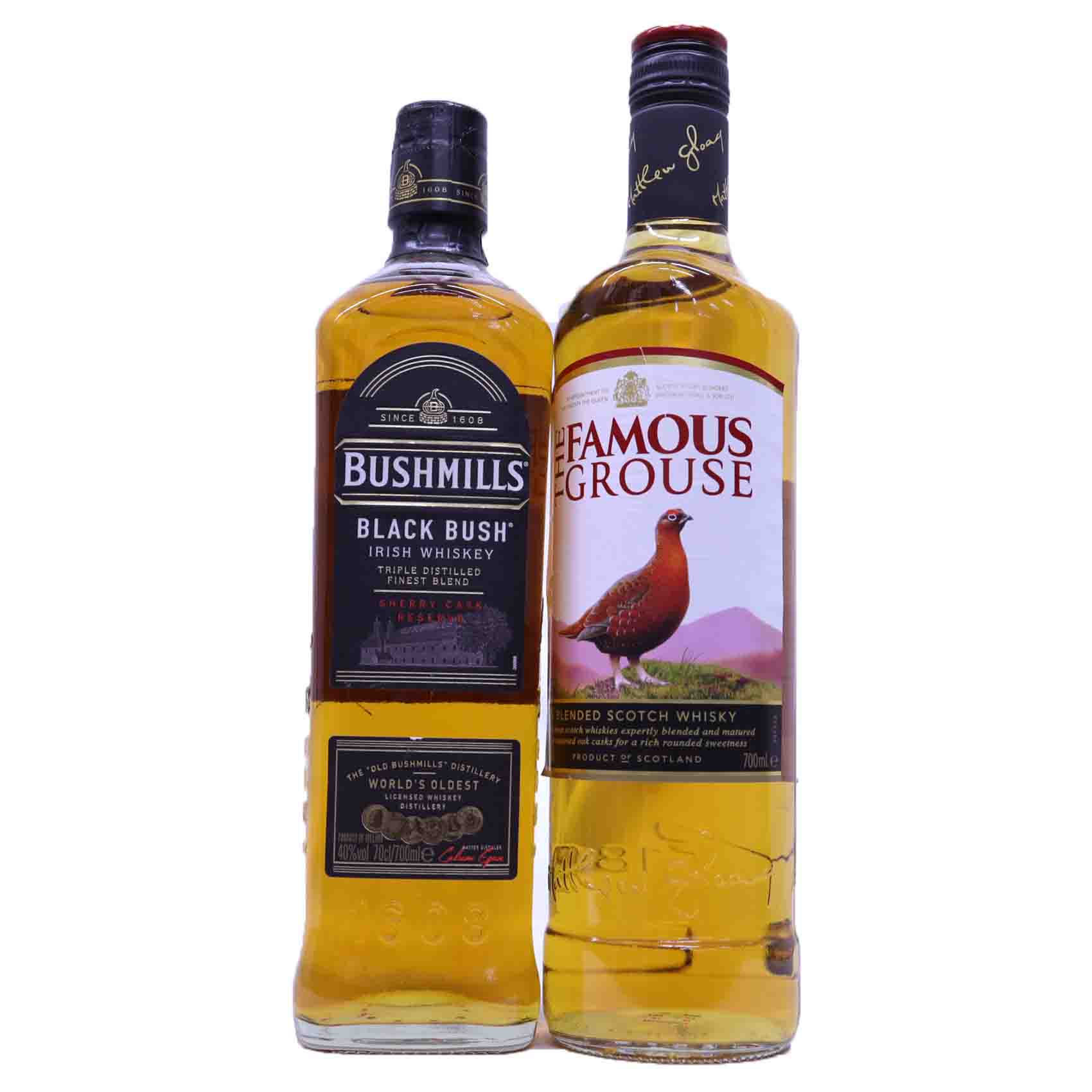 秋に飲みたいウイスキー2本 ブラックブッシュ40度700ml、フェイマスグラウス40度700ml 甘口 リッチ