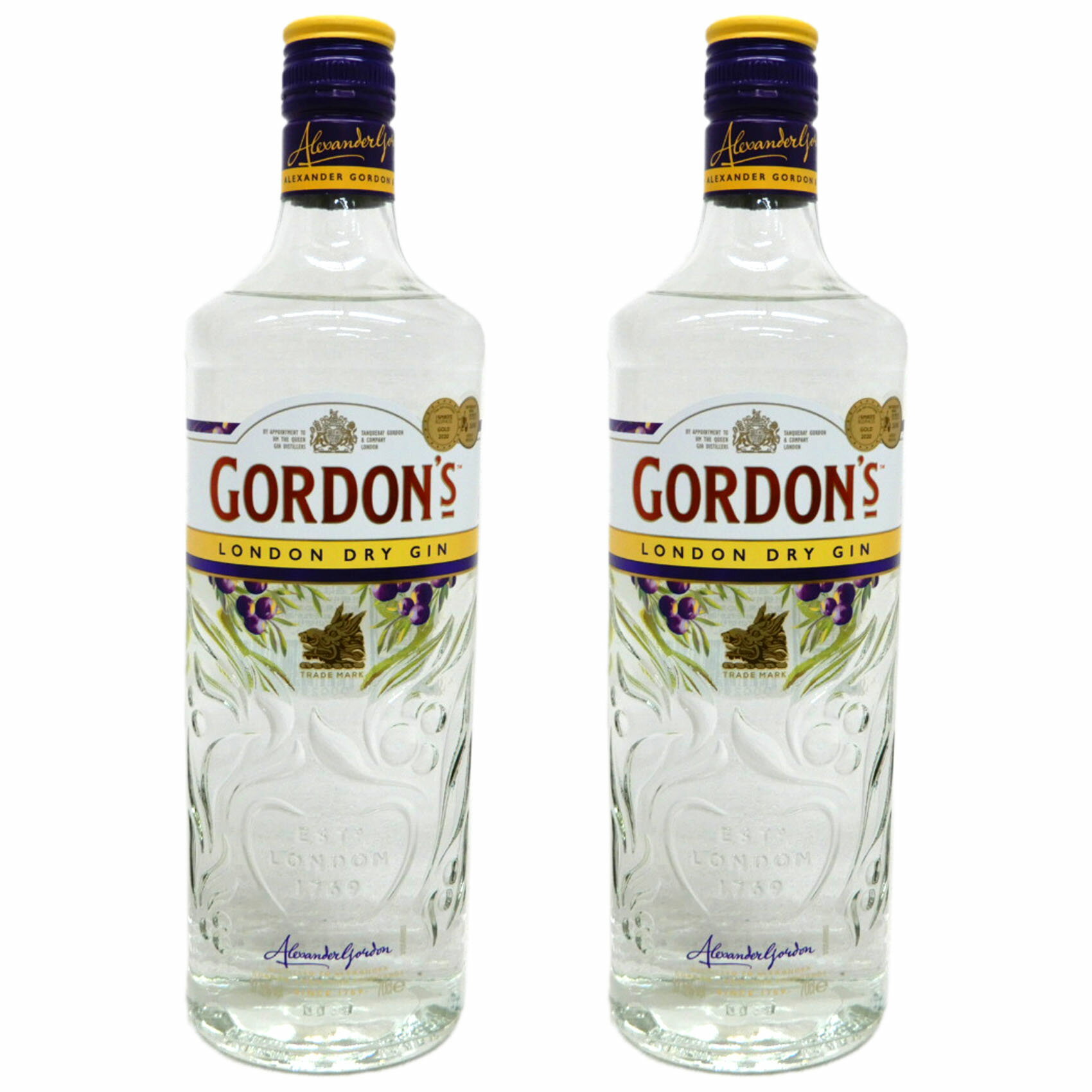 【2本】力強さを感じる味わい ゴードン ロンドン ドライ ジン 43度700ml×2本
