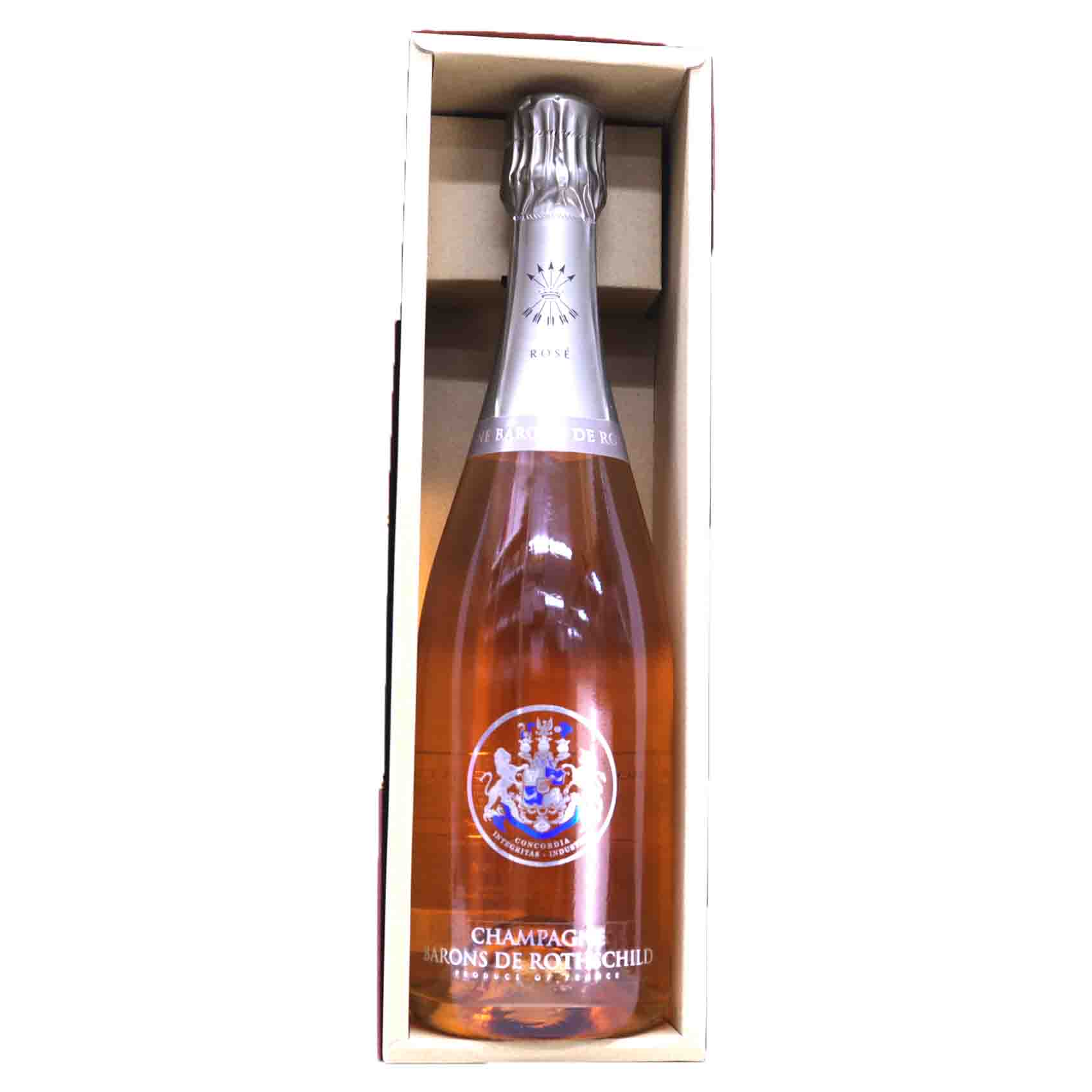 華やかに香る、優雅で繊細な味わい シャンパーニュ・バロン・ド・ロスチャイルド ロゼ 12度 750ml シャルドネ、ピノ・ノワール 【6月〜10月 クール便】