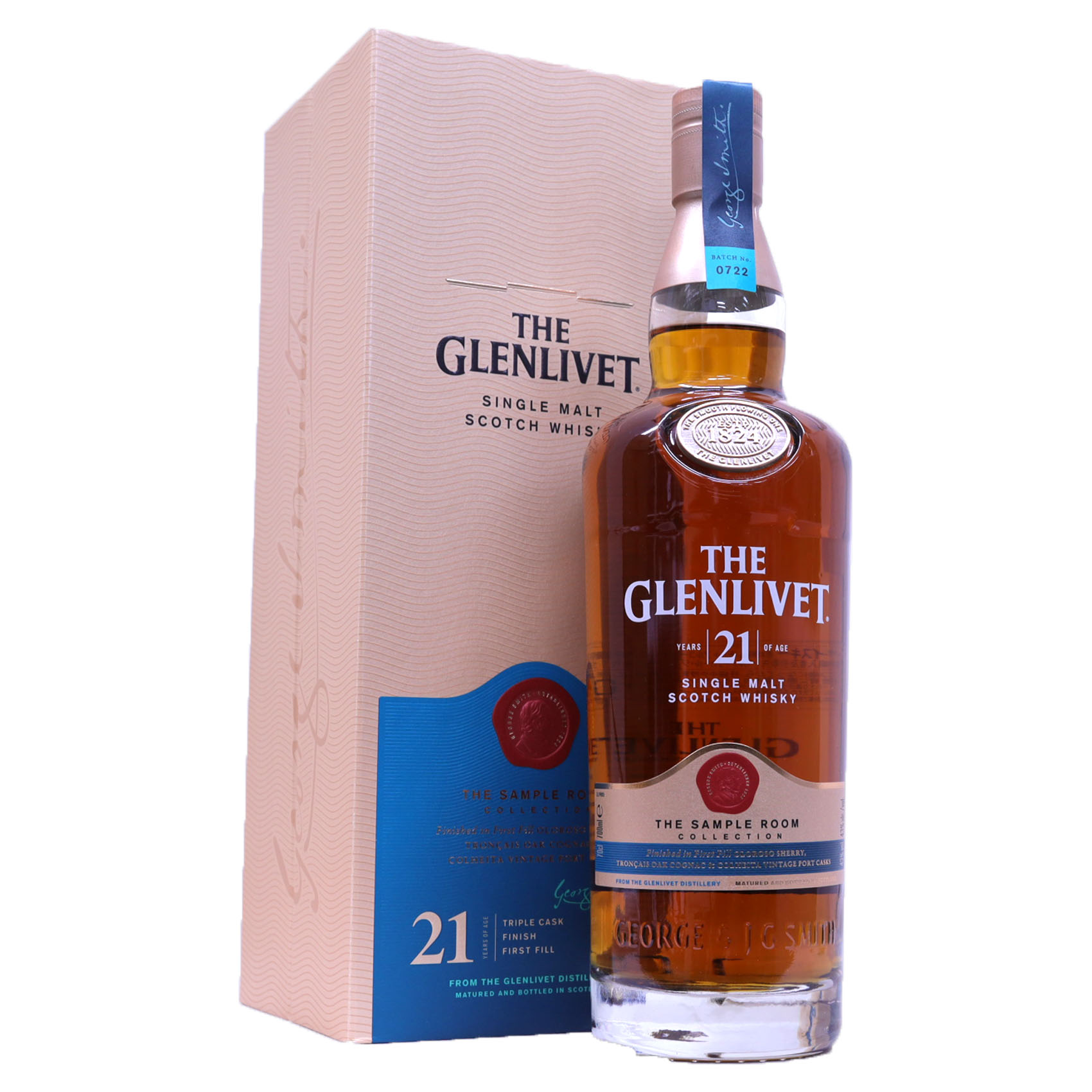 GLENLIVET 最も複雑な風味がバランス良く調和するシングルモルト　グレンリベット21年43度700mlトリプルカスクフィニッシュ