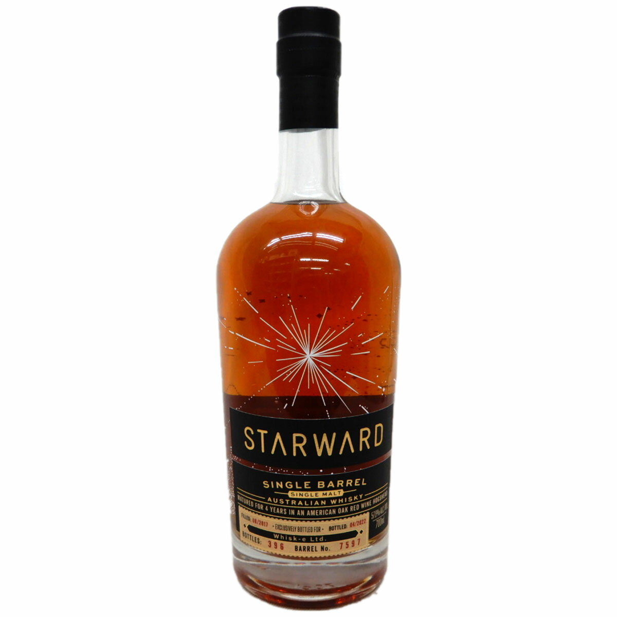 オーストラリア産 スターワード2017 ヘビーチャード レッドワインカスク 57.8度 700ml