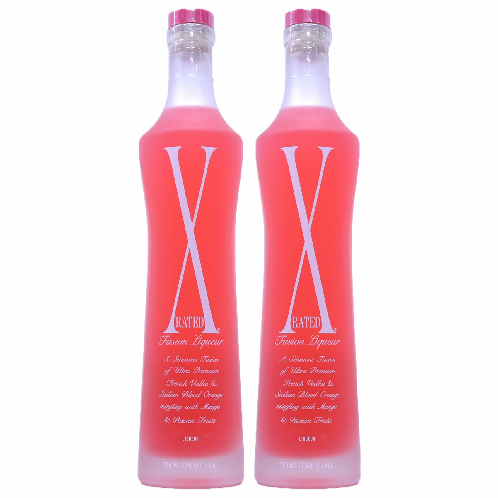 ピンクのリキュール　エックスレイテッド　XーRATED　17度750ml　フルーティーな飲みやすさ　2本