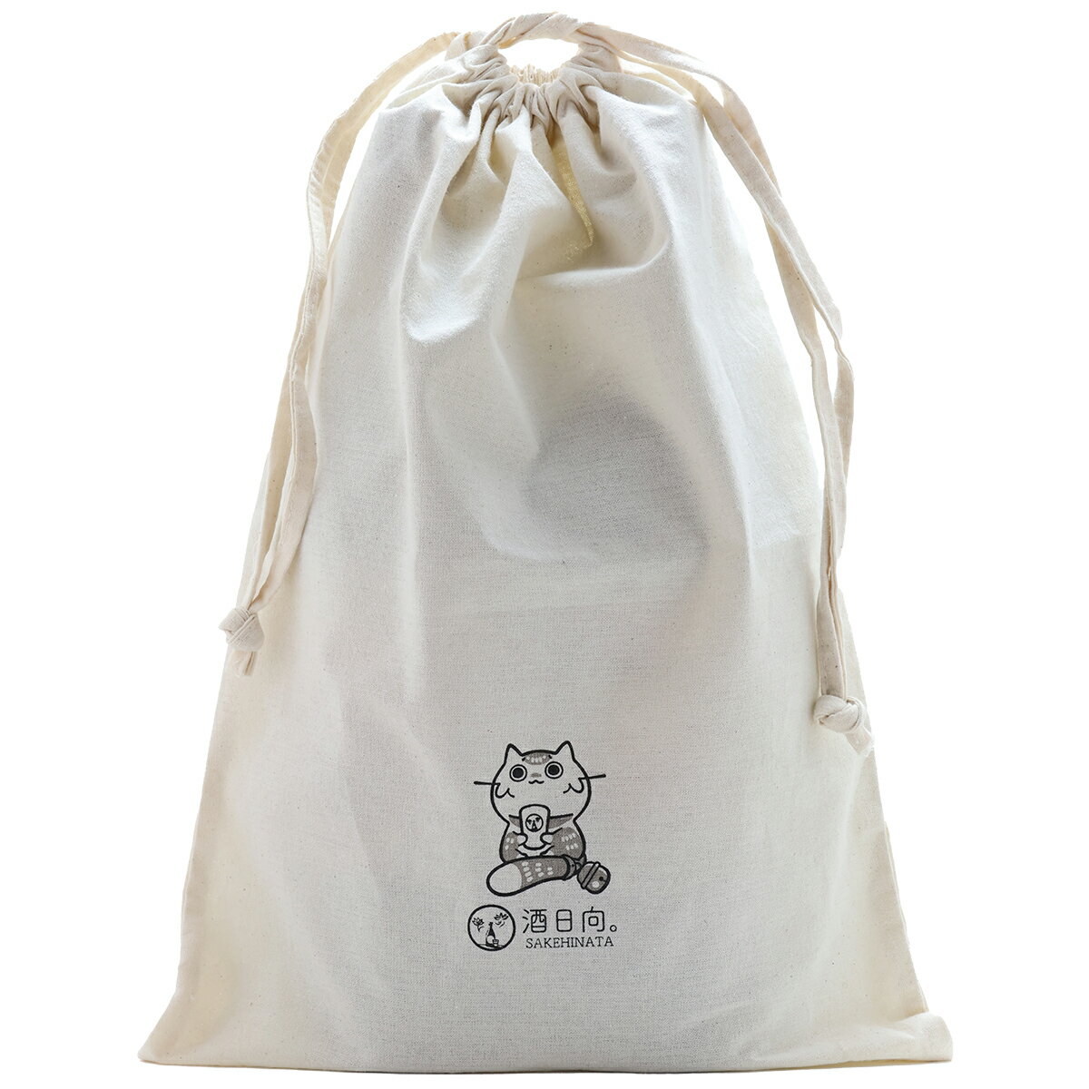 酒日向巾着袋 ラッピング 1～2本用 日本酒・ワイン・リキュール対応