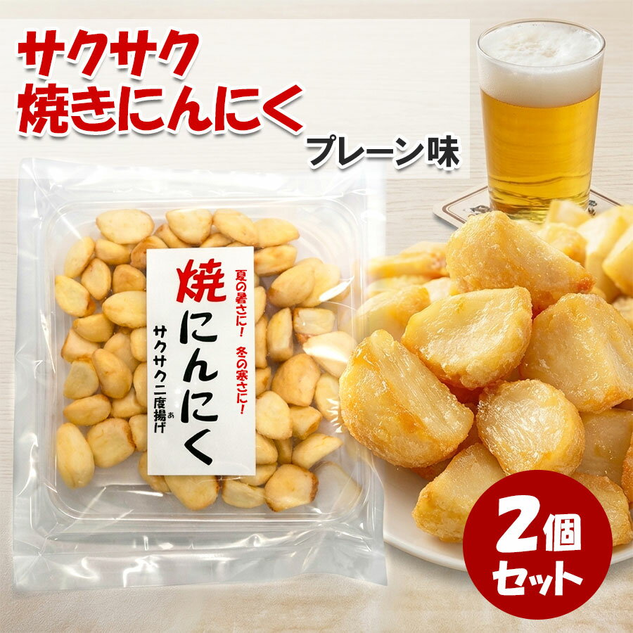 【賞味期限2026年6月13日】 訳あり 焼きにんにく プレーン(塩)味 75g 2個セット ポスト投函限定送料無料 代引き不可 日時指定不可 中部 長野県 菓子 お菓子 健康 にんにく菓子 おすすめ お酒 の おつまみ にも 最適 お菓子セット おつまみセット 駄菓子セット 大蒜