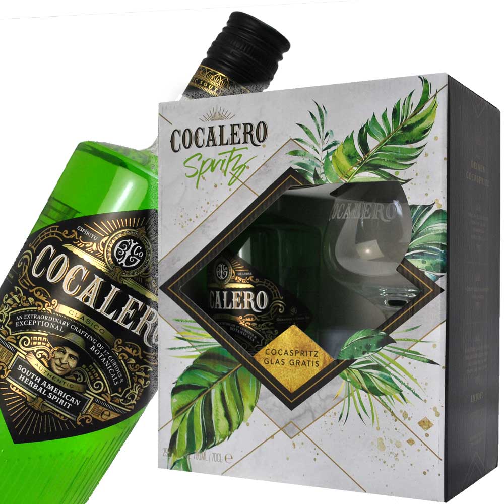 コカレロ Cocalero　グラスセット　700ml　29度