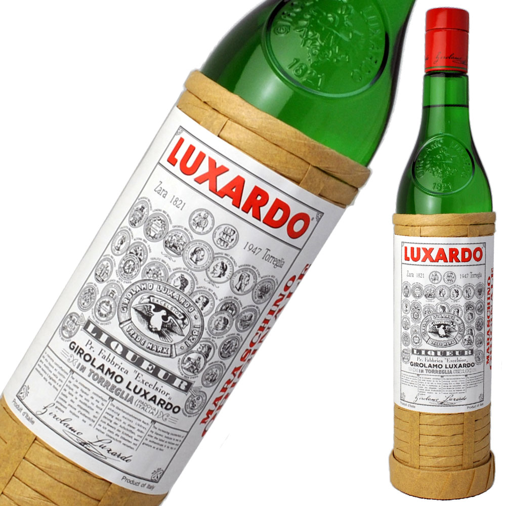 ◆LUXARDO 　ルクサルド　マラスキーノ 　容量：750ml 　アルコール度：32度 　箱なし・正規輸入品 ※画像はイメージです。入荷時期により、実際のラベルやボトルのデザイン・ヴィンテージ等が異なる場合がございます。 ※この商品はギフトラッピング対応不可とさせていただきます。ご了承ください。