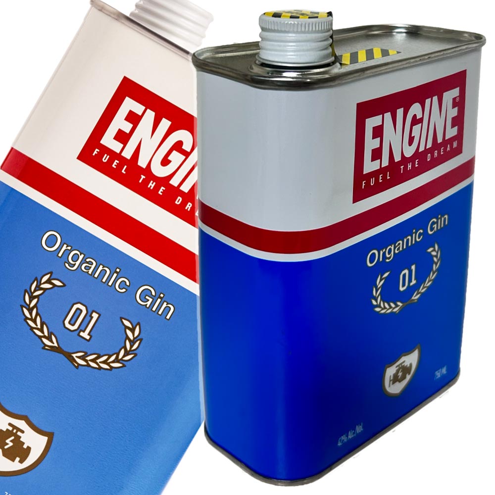 【送料無料※北海道・東北・沖縄除く】エンジン　ENGINE　オーガニックジン 750ml 缶［イタリア　ジン］［正規品］