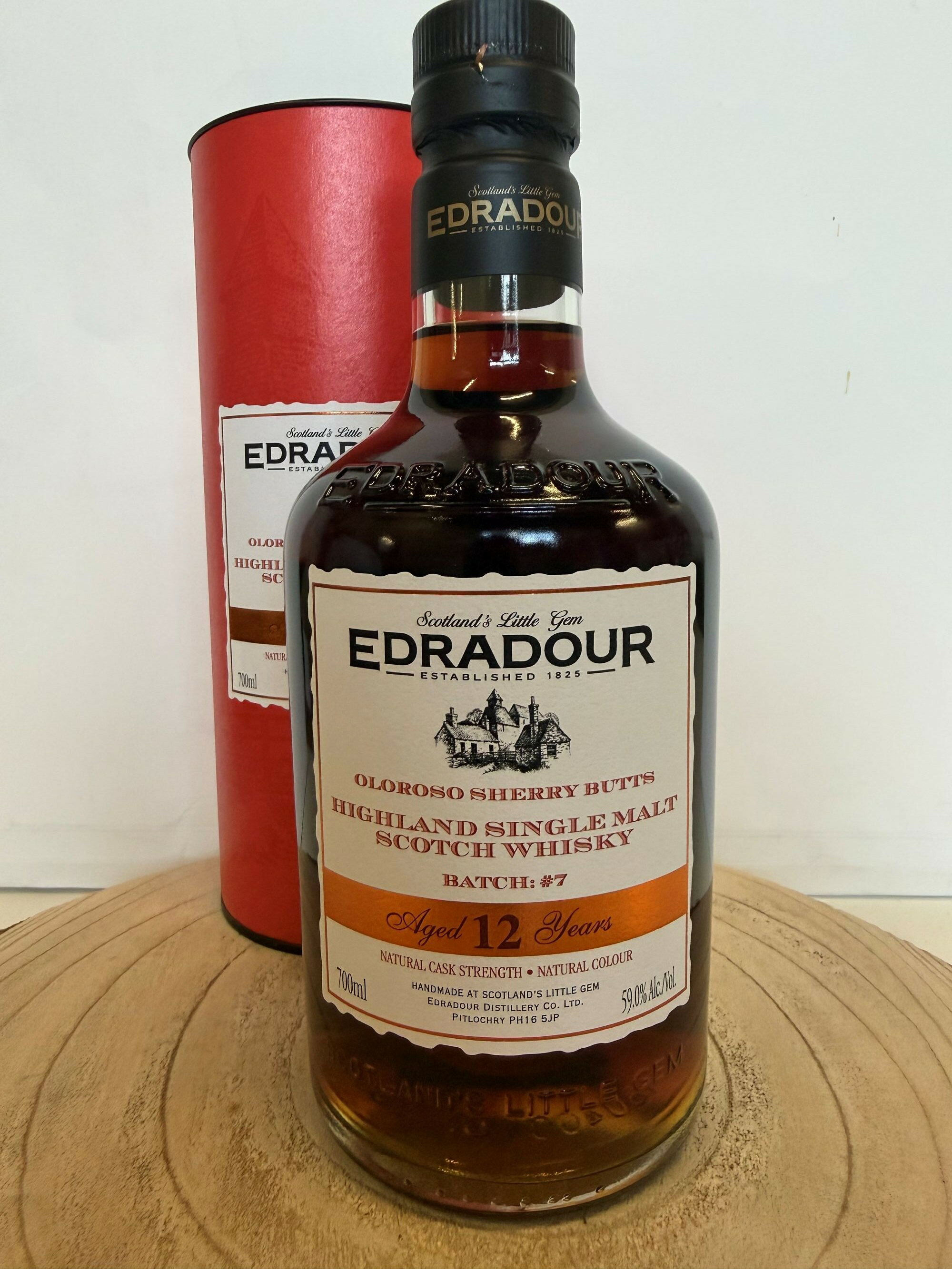 【並行輸入品】エドラダワー 12年 オロロソシェリー バッチ#7 カスクストレングス Edradour 2012 Oloroso Sherry Butts 12Y.O Batch #7 59％