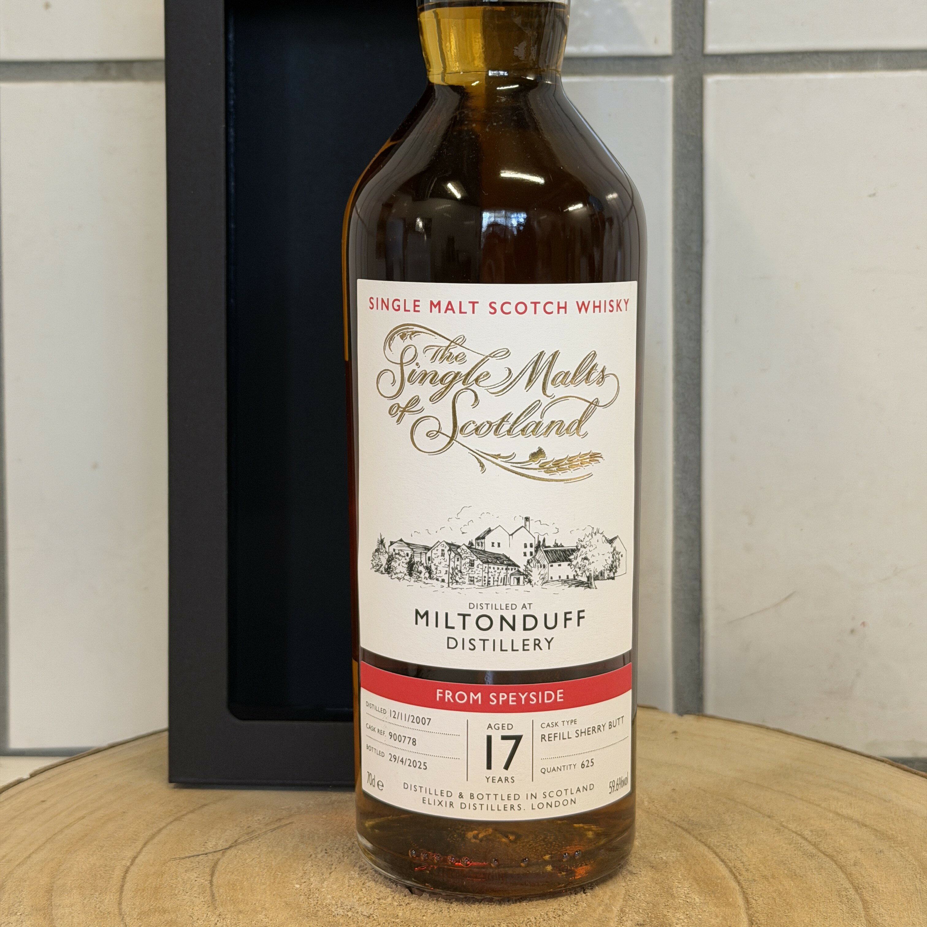 【並行輸入品】 (ザ シングルモルツ オブ スコットランド) ミルトンダフ 17年 リフィルシェリーバット The Single Malts of Scotland Miltonduff 2007/2025 - 17 y.o. - Refill Sherry Butt #900778