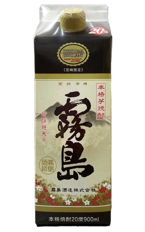 楽天酒のいまむら　宮崎えびのの焼酎屋霧島《宮崎限定》 紙パック 20度 900ml 芋焼酎 霧島酒造 宮崎県