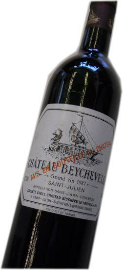 昭和62年の誕生年ワイン　1987年　シャトー・ベイシュヴェル 　箱入りギフトラッピング　[1987]　Chateau Beychevelle　サン・ジュリアン格付け4級