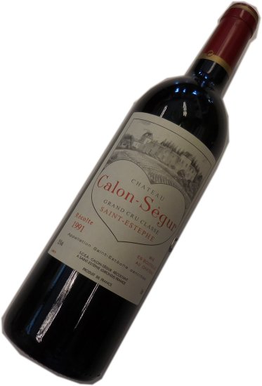 平成3年の誕生年ワイン　1991年　シャトー・カロン・セギュール　箱入りギフトラッピング　[1991]　Chateau Calon Segur　サンテステフ各付け3級