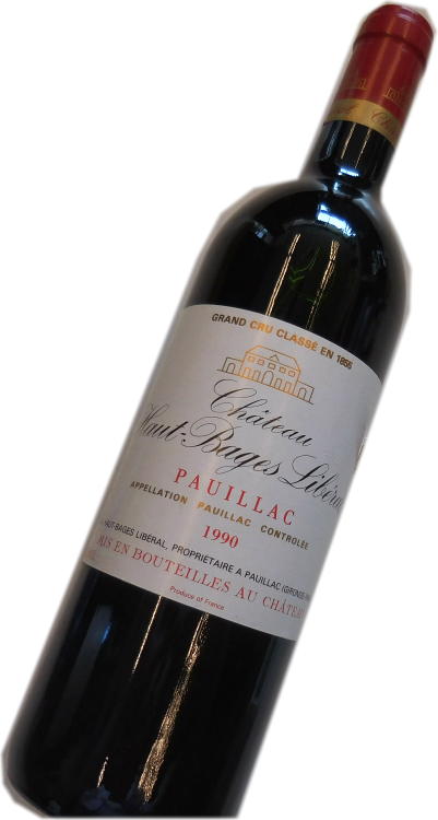 平成2年の誕生年ワイン　1990年　シャトー・オー・バージュ・リベラル　箱入りギフトラッピング　[1990]　Chateau Haut Bages Liberal　ポイヤック各付け5級