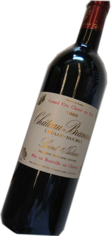 平成7年の誕生年ワイン　1995年　シャトー・ブラネール・デュクリュ 　箱入りギフトラッピング　[1995]　Chateau Branaire Ducru　サン・ジュリアン 格付け4級
