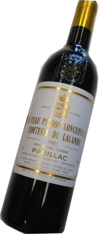 平成4年の誕生年ワイン　1992年　シャトー・ピション・ロングヴィル・コンテス・ド・ラランド　箱入りギフトラッピング　[1992]　PICHON LONGUEVILLE COMTESSE DE LALANDE　サン・テステフ格付け2級