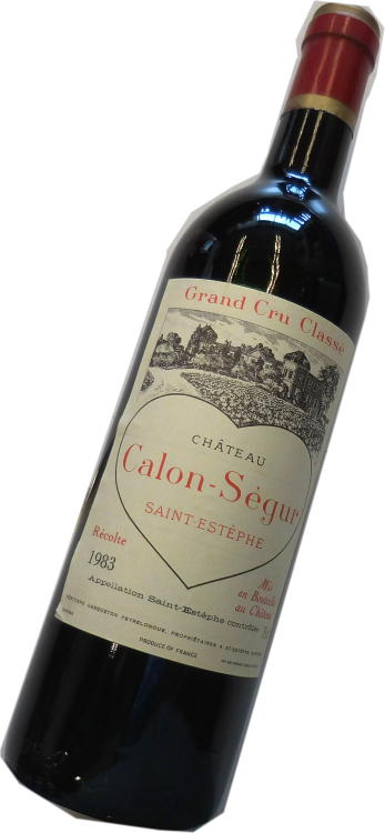 昭和58年の誕生年ワイン　1983年　シャトー・カロン・セギュール　箱入りギフトラッピング　[1983]　Chateau Calon Segur　サンテステフ各付け3級
