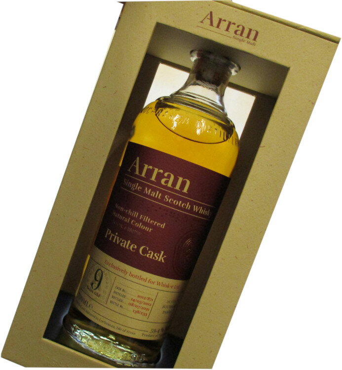 アラン蒸溜所　アラン　2012　ファーストフィルバーボンバレル 　59.4度　700ml　Arran first fill Bourbon Barrel