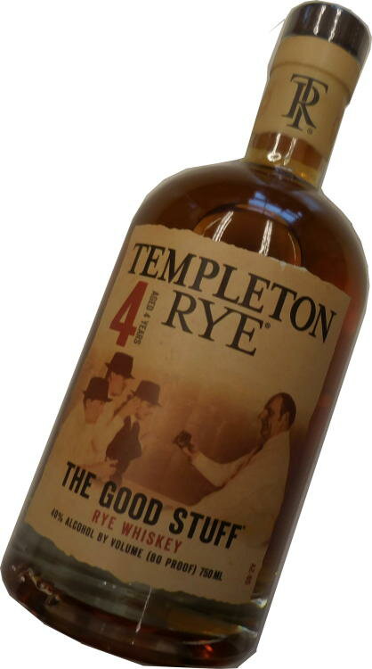 テンプルトン ライ　4年　40度　750ml　TEMPLETON RYE