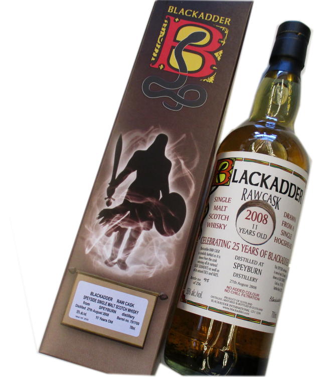 【25周年記念】 ブラックアダー ロウカスク スペイバーン 2008 11年　Cask no. 701700　55度　700ml　BLACKADDER RAW CASK SPEYBURN