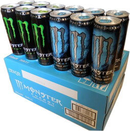 アサヒ モンスター エナジー とゼロシュガー　ハーフ＆ハーフMONSTER ENERGY　＆　ZERO355ml缶×24本・1ケース