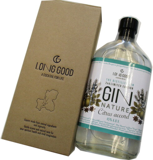 LONG GOOD ジン・ナチュール シトラスアコード 45度 400ml GIN NATURE CITRUS ACCORD LONG GOOD ジン・ナチュール シトラスアコード 45度 400ml GIN NATURE CITRUS ACCORD