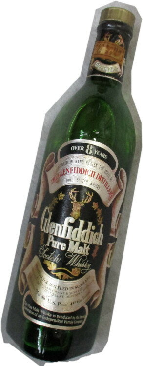 グレンフィディック8年ピュアモルト 特級表示　43度　760ml　古酒　GLENFIDDICH