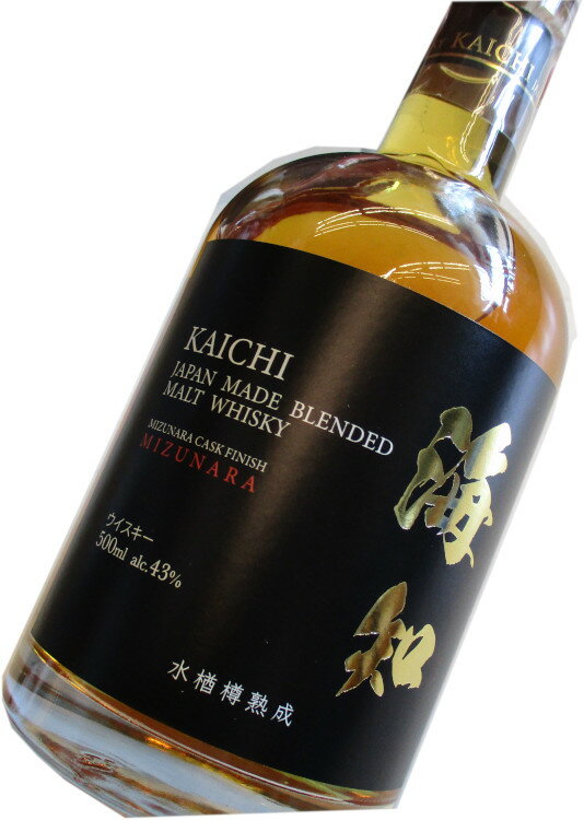 【送料無料】海知 KAICHI ウイスキー 43度 500ml ミズナラ樽 ブレンデットモルト