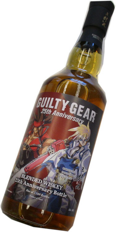 若鶴酒造「三郎丸蒸留所」 GUILTY GEAR 25th Anniversary ブレンデッドウイスキー 25周年記念ボトル　　 46度　700ml　生産本数7500本限定品