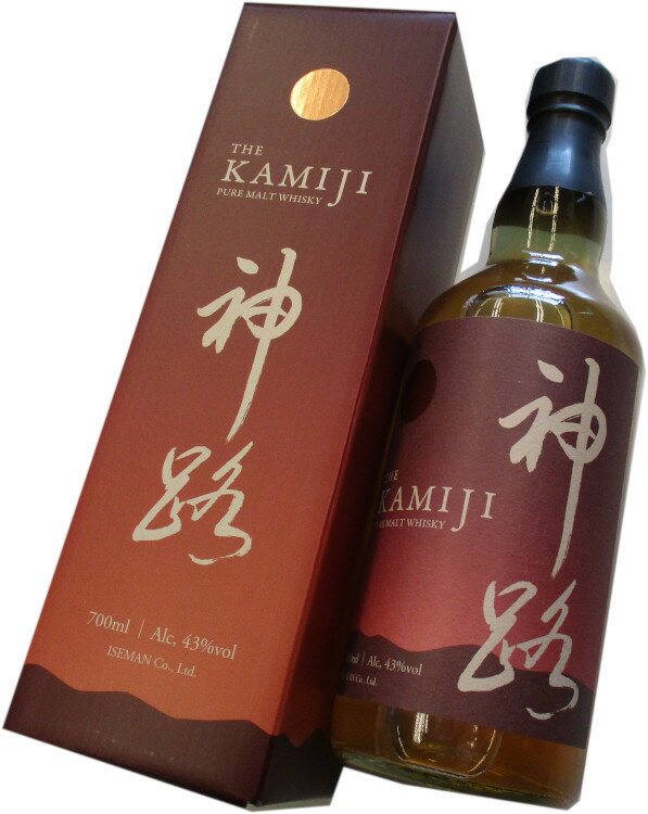 伊勢萬　神路（KAMIJI）ピュアモルトウイスキー　43度　700ml