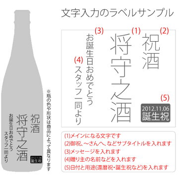 【名入れ彫刻ボトル】贈り物の最高峰彫刻ボトル【日本酒】黒龍 大吟醸 720ml （PC書体×彫刻ボトル）