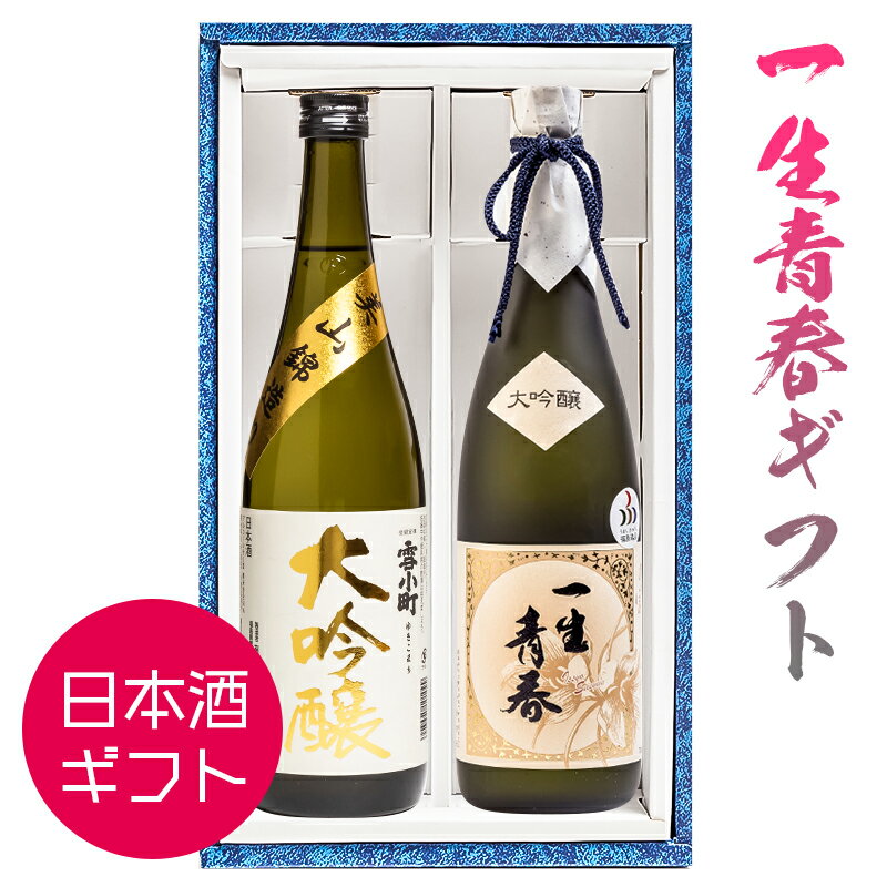 雪小町 日本酒 ギフト 一生青春吟醸 雪小町大吟醸セット 飲み比べ 720ml×2本 福島 曙酒造 渡辺酒造本店 地酒 御歳暮 プレゼント 誕生日 記念日