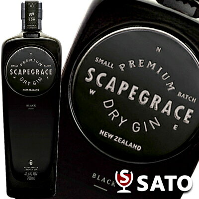 スケープグレース ブラック プレミアム ドライ ジン 41度 700ml ニュージーランド スピリッツ スケープグレース ブラック プレミアム ドライ ジン 41度 700ml ニュージーランド スピリッツ