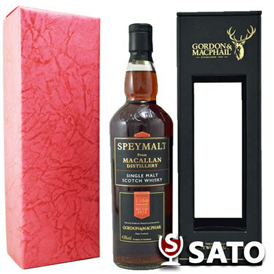 スペイモルト　フロムマッカラン　[1966]43度　700ml Box入り　2013年ボトリングSPEYMALT　FROM　MACALLANDISTILLERY　1966　VINTAGE　2013 Bottled【送料無料】[昭和41年生まれの方に][記念日、お誕生日、ギフト、御祝][自分へのご褒美]