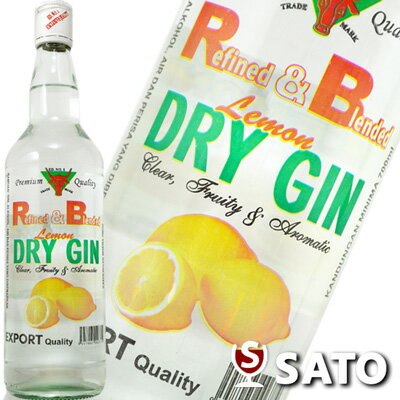 ★R&B レモン・ドライ・ジン 40度 700ml Refined & Blended Lemon DRY GIN ★R&B レモン・ドライ・ジン 40度 700ml Refined & Blended Lemon DRY GIN