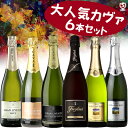 スペイン カヴァ 大人気 飲み比べ 泡白 6本セット スパークリングワイン 【通常便 送料無料】【D6-007】