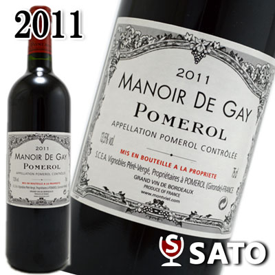 マノワール・ド・ゲ・ポムロル　[2011]　赤　750ml　Manoir de Gay Pomerol 2011