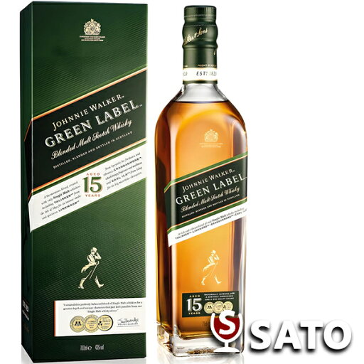 ジョニーウォーカー グリーン ラベル 15年 43度 700ml 箱入り スコッチウイスキー ジョニーウォーカー グリーン ラベル 15年 43度 700ml 箱入り スコッチウイスキー