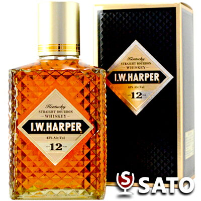 【箱入】I.W.ハーパー　12年　43度　750mlI.W.HAPPER