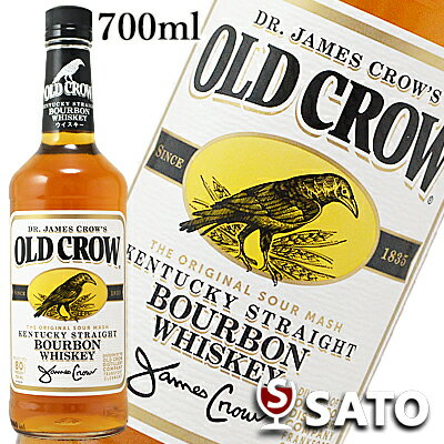 ɥ40١700mlСܥ󥦥ꥫOLD CROW BOURBON WHISKEY