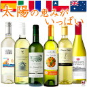 白ワイン 辛口 6本ワインセット 国別飲み比べ イタリア・フランス・スペイン・チリ・オーストラリア【通常便 送料無料】【B6-002】テーブルワイン リーズナブ...