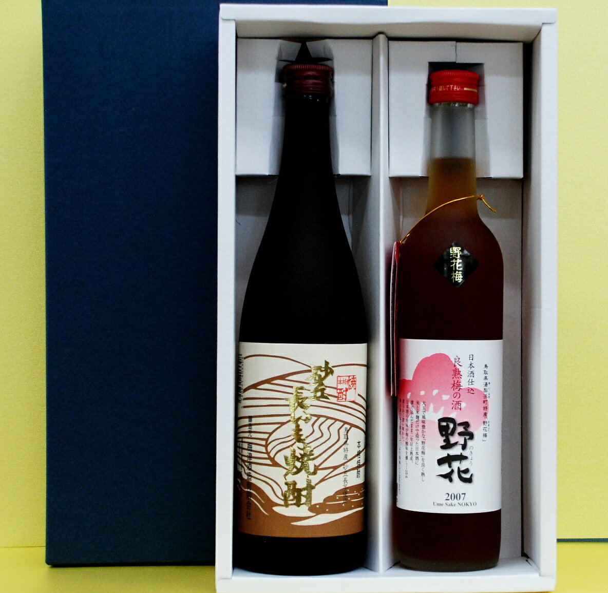 砂丘長いも焼酎（30度）梅酒 野花（11度）詰合せ720ml＋500ml 梅津酒造 鳥取県 砂丘長芋 北栄町特産 湯..