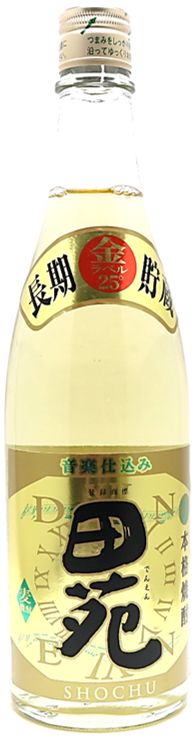 【訳ありのみ・まとめて税込み￥5,500以上で送料無料】田苑酒造　麦焼酎25度　田苑金ラベル 720ml