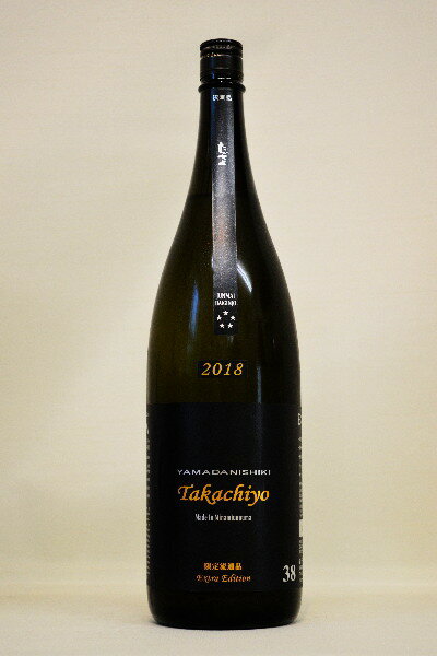 （たかちよ新ブランド）Takachiyo　純米大吟醸　扁平精米38　山田錦　1800ml令和1年度醸造　高千代酒造（写真はイメージになります）