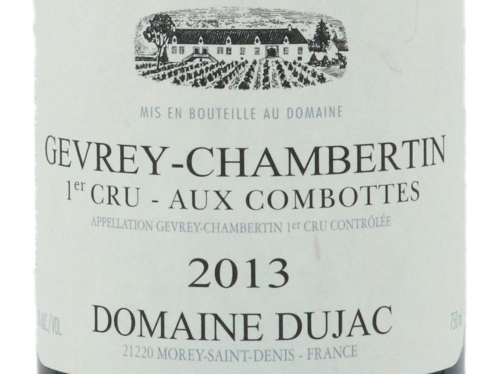 値段が激安 2013 デュジャックジュヴレ・シャンベルタンプルミエ・クリュオー・コンボット - 赤ワイン
