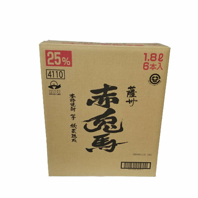 送料無料　1ケース　濱田酒造　プレミアム　芋焼酎　赤兎馬　せきとば　25度　1.8L　6本入り　赤兎馬会限定品　芋焼酎　本格焼酎