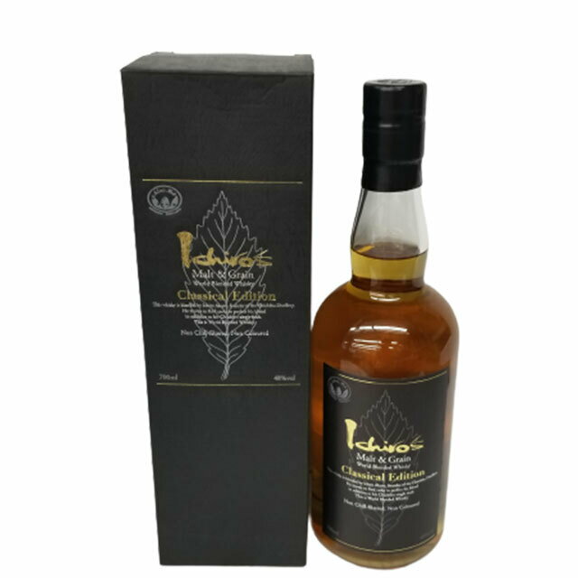 送料無料　イチローズモルト　モルト&グレーン　クラシカル エディション　ワールドブレンデッド　黒　ブラック　リーフシリーズ　　48度　700ml　Ichiros Maltのサムネイル