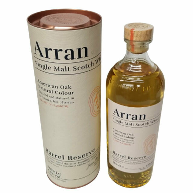 送料無料　アラン バレルリザーヴ　Arran Barrel Reserve　アルコール度数43度　700ml　アラン蒸溜所　スコットランド　アラン島　ロックランザ村　イギリス